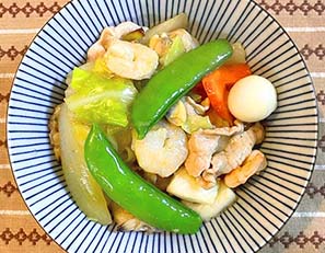 春野菜の中華丼